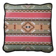 Rimrock Dusk Textured Hand Finished Elegant Woven Throw Pillow Cover 100% Cotton  Size 17x17