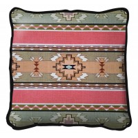 Rimrock Dusk Textured Hand Finished Elegant Woven Throw Pillow Cover 100% Cotton  Size 17x17