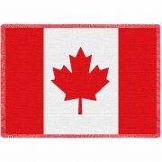 Canadian Flag Blanket 48x69 inch