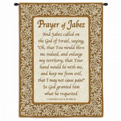 Prayer Of Jabez Wall Tapestry 34x26 inch - 666576096344 - 272-WH