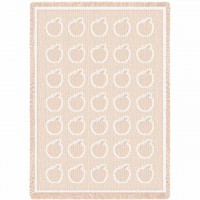 Apples Natural Blanket 48x69 inch