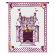 Castle Pink Wall Tapestry 26x33 inch