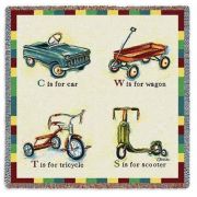 Car Wagon Tricycle Scooter Small Blanket 53x53 inch