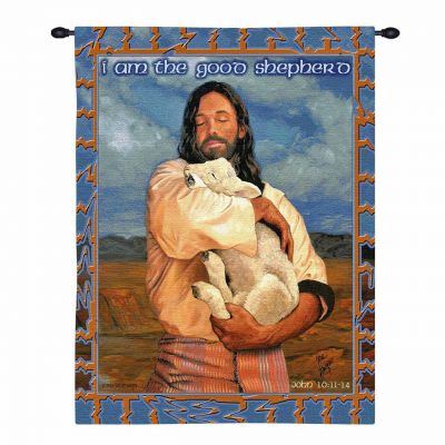 The Lamb Wall Tapestry 34x26 inch - 666576695790 - 3384-WH