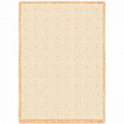 Maze Natural Blanket 48x69 inch - 666576001591 - 256-A