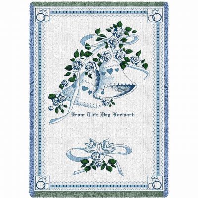 Matrimony Hunter and Blue Blanket 48x69 inch - 666576001416 - 4507-A