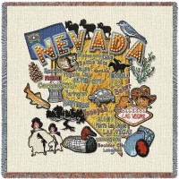Nevada State Small Blanket 54x54 inch