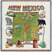 New Mexico State Small Blanket 54x54 inch