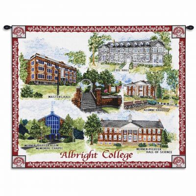 Albright College Campus Wall Tapestry 26x34 inch -  - 4849-WH