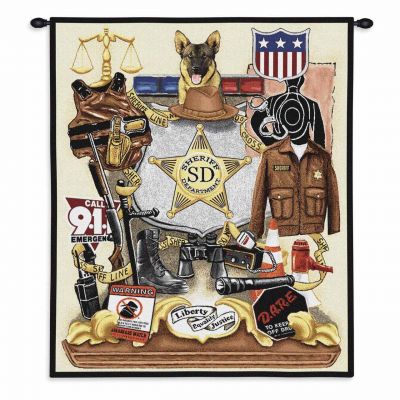 Sheriff Profession Wall Tapestry 26x32 inch - 666576088578 - 2251-WH