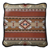 Rimrock Sandstone Textured Hand Finished Elegant Woven Throw Pillow Cover 100% Cotton  Size 17x17
