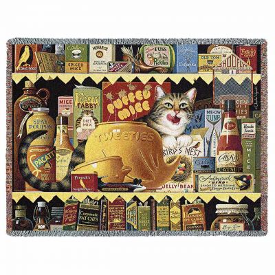 Ethel the Gourmet Blanket by Artist Charles Wysocki 54x70 inch - 666576717370 - 7123-T