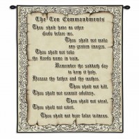 The Ten Commandments Wall Tapestry 26x32 inch