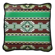 Rimrock Spring Textured Hand Finished Elegant Woven Throw Pillow Cover 100% Cotton  Size 17x17