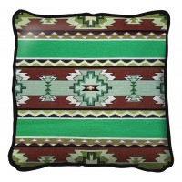 Rimrock Spring Textured Hand Finished Elegant Woven Throw Pillow Cover 100% Cotton  Size 17x17