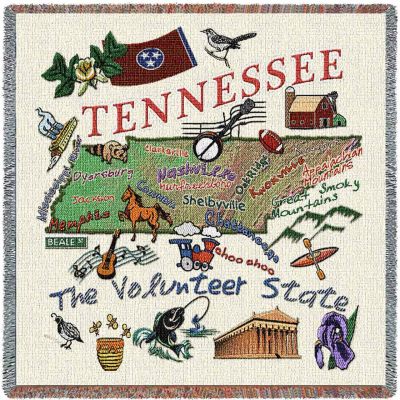 Tennessee State Small Blanket 54x54 inch - 666576088851 - 3738-LS