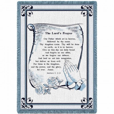 Lords Prayer Blanket 48x69 inch - 666576255628 - 556-A