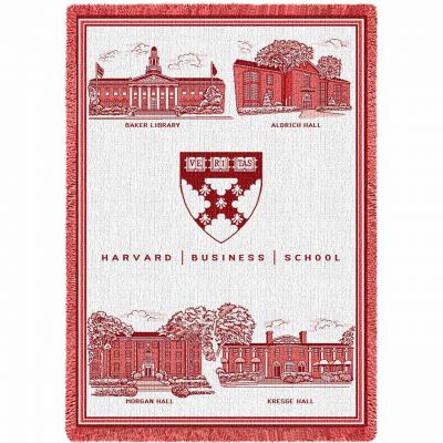 Harvard University Business School Stadium Blanket 48x69 inch -  - 4916-A