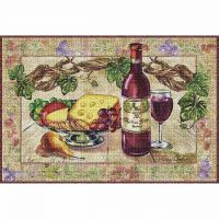 Wine and Cheese Placemat 18x13 inch