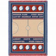 Basketball Court Blanket 48x69 inch