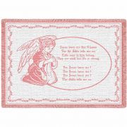 Jesus Loves Me Pink Small Blanket 48x35 inch