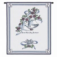 Matrimony Blue Wall Tapestry 33x26 inch
