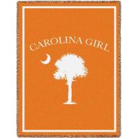 Carolina Girl Orange Small Blanket 35x48 inch