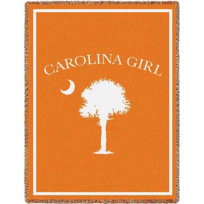 Carolina Girl Orange Small Blanket 35x48 inch - 666576069300 - 2987-A