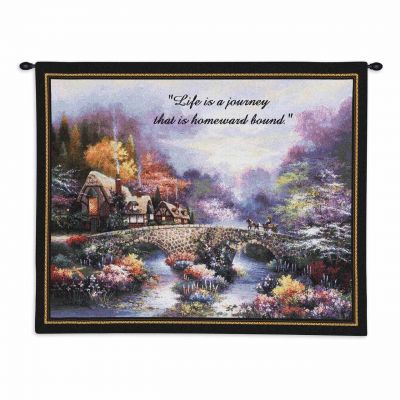 Going Home With Words Wall Tapestry 34x26 inch - 666576111511 - 1423-WH
