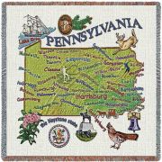 Pennsylvania State Small Blanket 54x54 inch