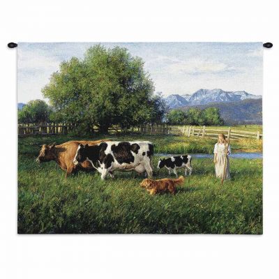 Country Girl Wall Tapestry 34x26 inch - 666576059042 - 2329-WH
