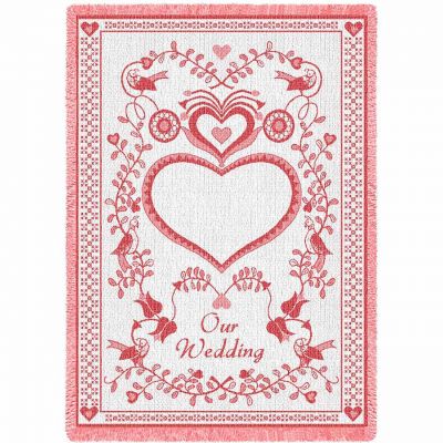 Our Wedding Pink Blanket 48x69 inch - 666576098461 - 4434-A
