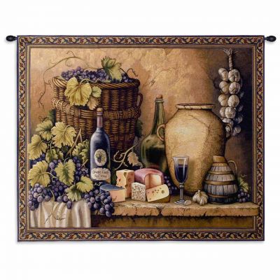 Wine Tasting Small Wall Tapestry 34x26 inch - 666576076032 - 2597-WH