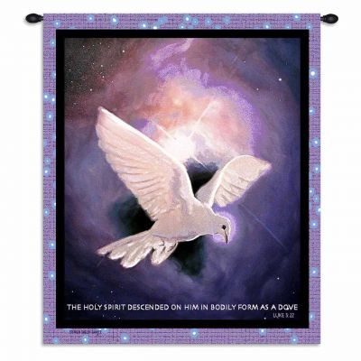 Holy Spirit Wall Tapestry 34x26 inch - 666576695806 - 3386-WH