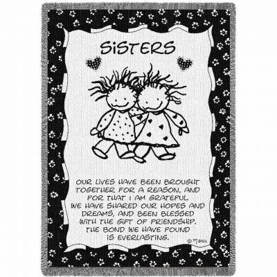 Sisters Huggin Blanket 48x69 inch - 666576046301 - 1839-A