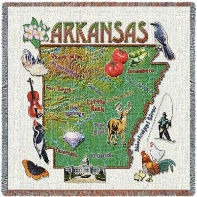 Arkansas State Small Blanket 54x54 inch - 666576090588 - 3931-LS