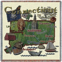 Connecticut State Small Blanket 54x54 inch