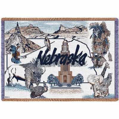 Nebraska Blanket 48x69 inch - 666576003120 - NE-A