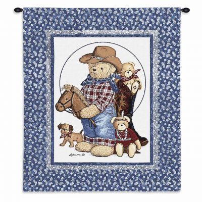 Curly Bears Wall Tapestry 26x31 inch - 666576117551 - 3756-WH