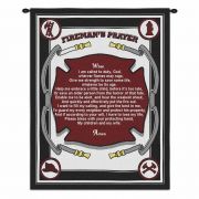 Firefighters Prayer Wall Tapestry 34x26 inch