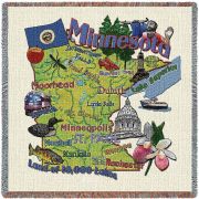 Minnesota State Small Blanket 54x54 inch