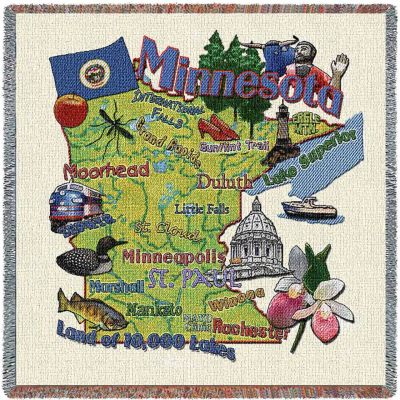 Minnesota State Small Blanket 54x54 inch - 666576089919 - 3910-LS