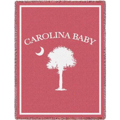Carolina Baby Pink Small Blanket 35x48 inch - 666576114420 - 2943-A