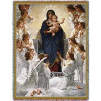 The Virgin with Angels Blanket 53x70 inch