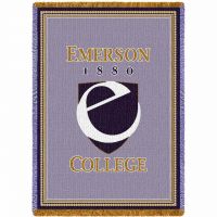 Emerson College Seal Stadium Blanket 48x69 inch