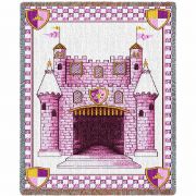 Castle Pink Small Blanket 35x54 inch