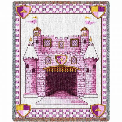 Castle Pink Small Blanket 35x54 inch - 666576010432 - 830-T