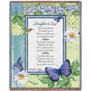 Daughter-In-Law Poem - Audrey Jean Roberts - Cotton Woven Blanket Throw -  (72x54)