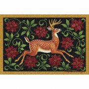 Christmas Deer Placemat 18x13 inch