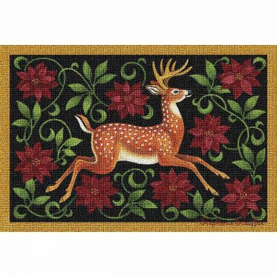 Christmas Deer Placemat 18x13 inch - 666576062912 - 2440-PM